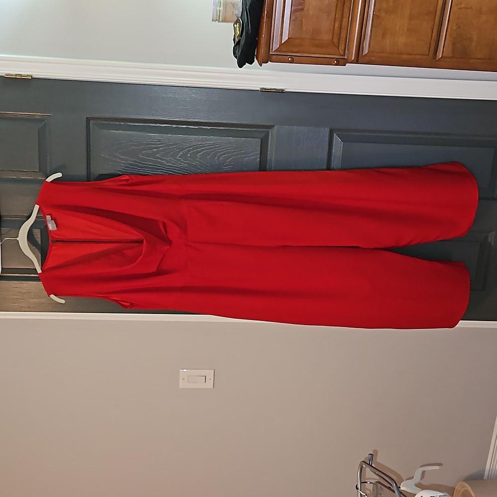 ASOS red jumpsuit